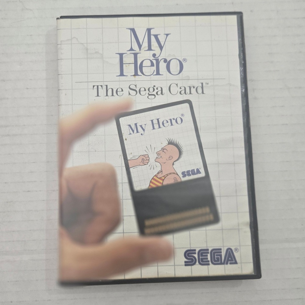 My Hero Sega Master System 1986 CIB Sega Card Complete In Box Tested Game 4001
